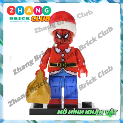 Mô hình nhân vật giáng sinh Hulk Deadpool Spider Man Wolverine Supergirl Groot Marry Christmas POGO PG8185