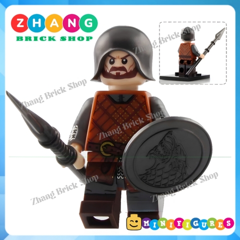 Đồ chơi xếp hình Game of Thrones gồm Eddard Stark - Jory Cassel - Hallis Mollen mô hình Minifigures XP042 047