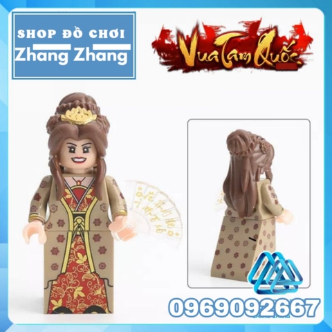 Xếp hình 12 nhân vật Tam Quốc Tào Tháo Quan Vũ Trương Phi Triệu Tử Long Lữ Bố Khổng Minh Lego Minifigures Decool 2030