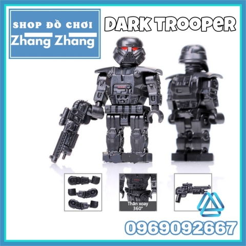 Đồ chơi xếp hình Dark Trooper trong Star Wars Chiến tranh giữa các vì sao Mô hình Minifigures Koruit XP395 KT1052