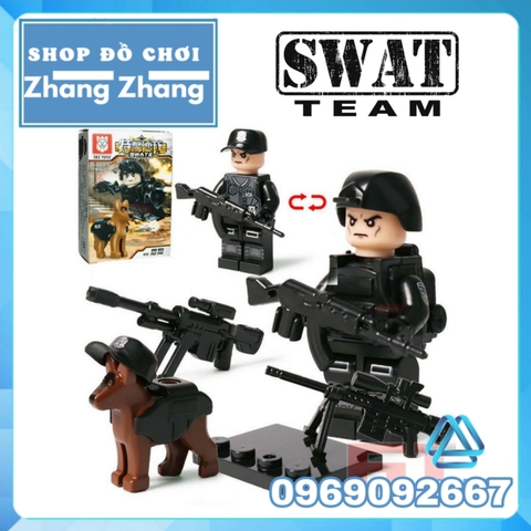 Lego xếp hình cảnh sát police lực lượng đặc nhiệm S.W.A.T Swat Lego MinifiguresTbs Toys Tbs 11-16 Tbs 0211