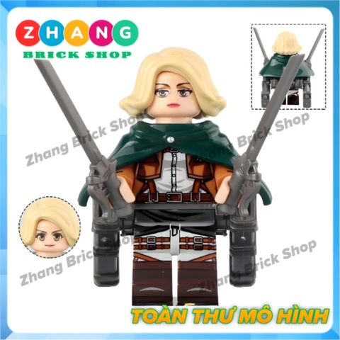 Đồ chơi xếp hình Attack on Titan Police Regiment Scout Legion Training Cops Zhang Brick Shop Minifigures WM6166