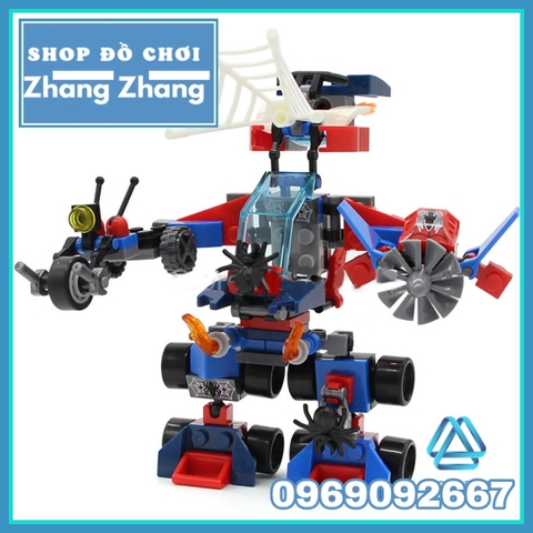 Xếp hình Người nhện Spider Man Homecoming Morales Venom Iron Spider Lego Minifigures Sy630