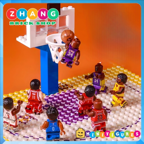 Xếp hình Bảng và rổ bóng rổ Basketball 🏀 dùng để ráp Lego Minifigures