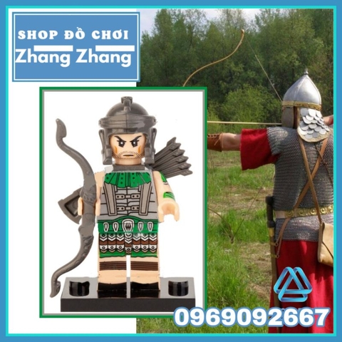 Đồ chơi xếp hình cung thủ binh đoàn La Mã Roman mô hình Minifigures Xinh X0320 XH1775