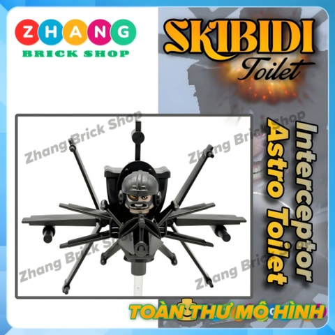 Đồ chơi lắp ráp Skibidi Toilet Interceptor Astro Toilet man Minifigures KDL833 K2221 [Zhang Brick Shop]