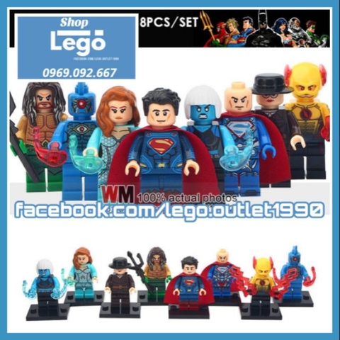 Xếp hình Justice League siêu anh hùng DC Comics Lego Minifigures Xinh X0219