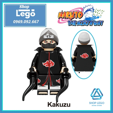 Xếp hình Naruto gồm Uchiha - Killer Bee - Yonda - Konan - Hyuga - Akimichi - Hidan - Kakuzu Lego Minifigures Kopf KF6119