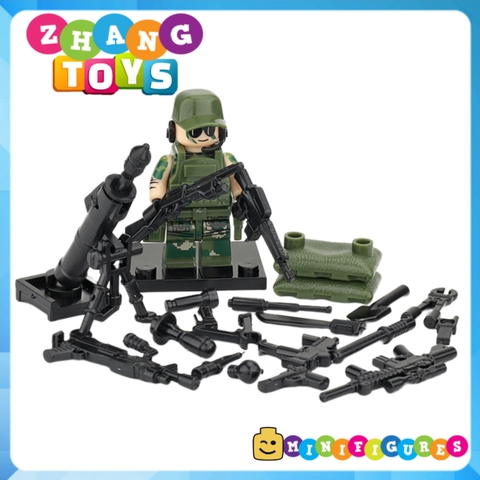 Xếp hình đặc nhiệm Biệt kích rừng Swat Alpha Spetsnaz Nga Mỹ Full vũ khí phụ kiện Lego Minifigures Tbstoys Tbs75-80