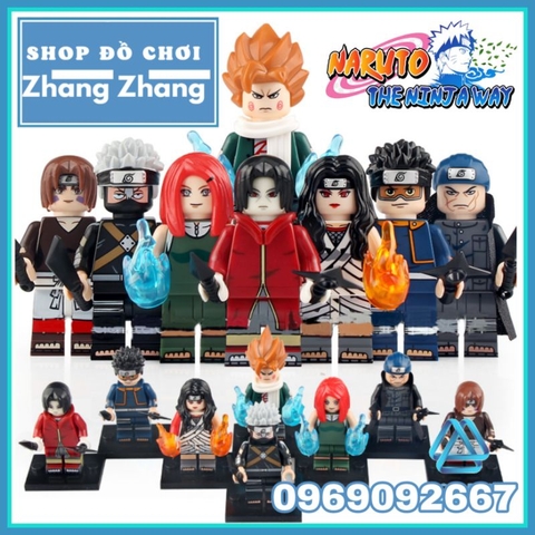 Đồ chơi xếp hình Naruto gồm Obito Uchiha - Ibiki Morino - Kurenai Yuhi - Rin Nohara - Kakashi Hatake Minifigures KDL807