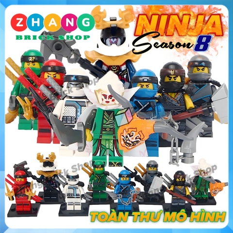 Xếp hình Ninjago Master Spinjitzu Harumi Samurai X Lego Minifigures LELE A001-008