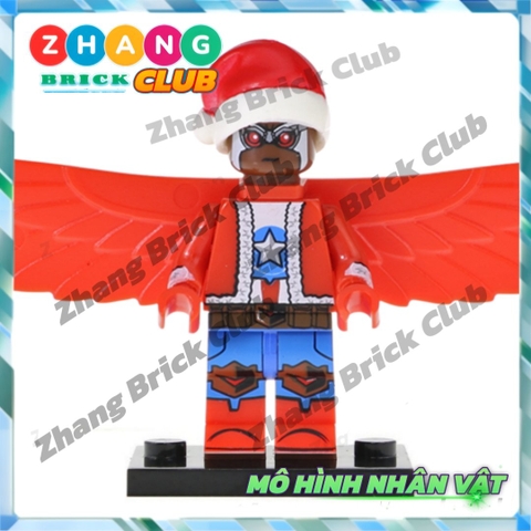 Mô hình nhân vật Giáng sinh Batgirl Black Panther Cyclops Falcon Red Robin Flash Marry Christmas POGO PG8189