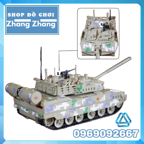 Đồ chơi Xếp hình Xe tăng Type 15 light tank Black panther ZTQ-15 1424 hình Minifigures Kazi 639001