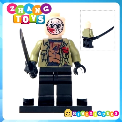 Xếp hình Jason - Ghostface - Jason - Freddy - Michael Myers - Zombie girl - Jigsaw Lego Minifigures WM6003