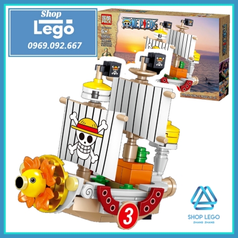 Xếp hình One Piece Tàu hải tặc Polar Tang - Nine Snake - Thousand Sunny - Going Merry Lego Minifigures PRCK 69855