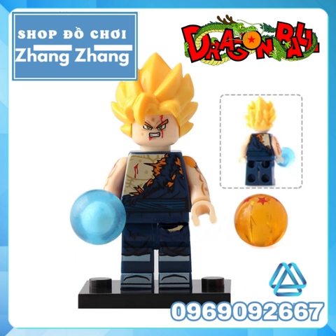 Xếp hình Dragon ball Gogeta - Vegeta - Xeno Goku - Vegeto Lego Minifigures XP021 025