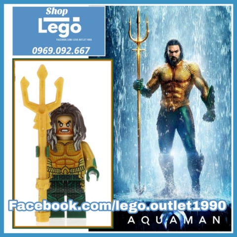Xếp hình Aquaman: Đế vương Atlantics Lego Minifigures Xinh xh1103 x0237
