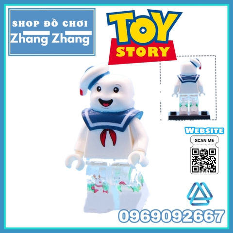 Xếp hình Toy Story Woody Buzz Lightyear Bunny LGM Stay Puft Gizmo Stripe Unicorn Mascot Lego Minifigures WM6077