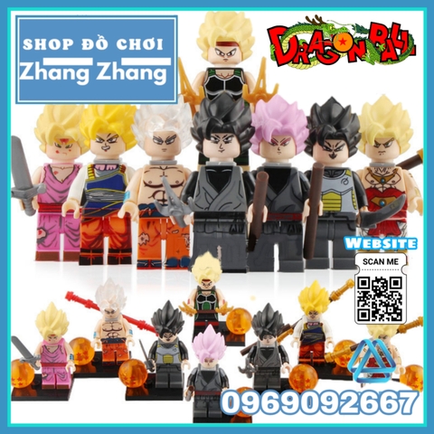 Xếp hình Dragon Ball Gohan - Bardock - Broly - Goku Vegeta Lego Minifigures WM6032
