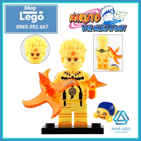 Xếp hình Hoshigaki Kisame - Senju Hashirama - Naruto Uzumaki mới nhất 2021 Lego Minifigures Kopf KDL806