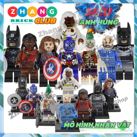Mô hình nhân vật Heimdall Storm Batman Spider Man Executioner Joker Captain America Overgirl POGO PG8124