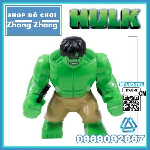 Xếp hình người khổng lồ xanh Hulk siêu anh hùng Marvel Lego Minifigures Xinh XH162