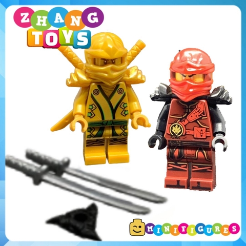 Đồ chơi xếp hình Ninjago Kai Nya Jay Cole Zane Lloyd tặng kèm Golder Ninja Minifigures KSZ716
