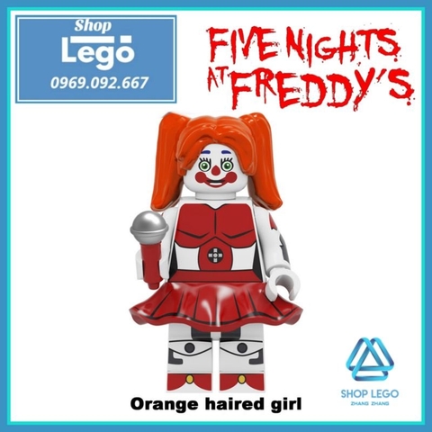 Xếp hình Bunny - Chica - Freddy - Foxy Spintraft - Balloonboy trong five nights at freddy's Lego Minifigures Kopf KF6121