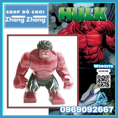 Xếp hình Red Hulk Big Figures Lego Minifigures POGO PG857 PG8262