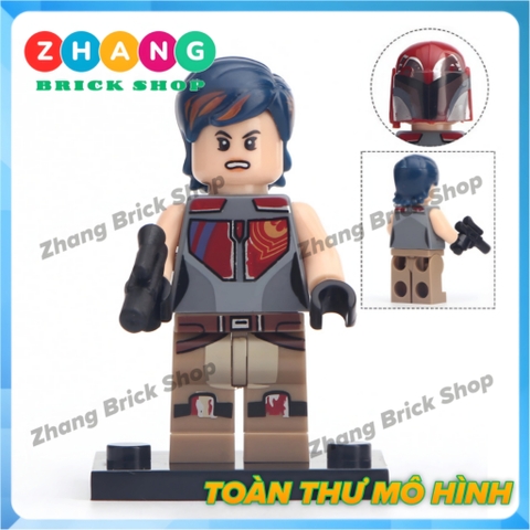 Đồ chơi Xếp hình Star Wars Skywalker - Han Solo - Yoda Admiral  - Rebellion - Sabine - Rose - Jabba Minifigures POGO PG8115