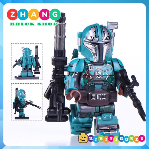 Xếp hình Star Wars Binh đoàn lính Heavy Infantry Mandalorian trong chiến tranh giữa các vì sao Lego Minifigures WM6094