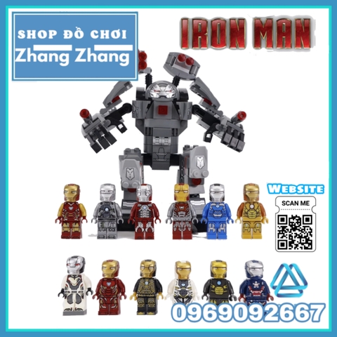 Xếp hình Người sắt Iron Man biến hình Hulkbuster 12in1 Lego Minifigures Elephant JX1162