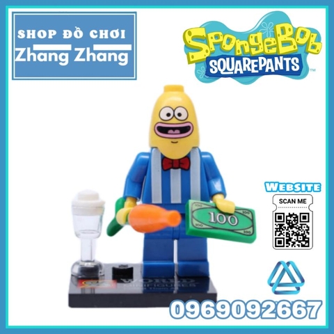 Đồ chơi xếp hình Bọt biển tinh nghịch Spongebob Squarepants Minifigures Shenyang Lebq 1571