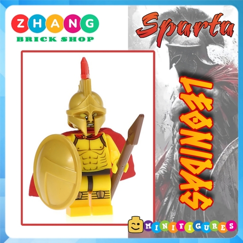 Xếp hình Sparta Gladiator 300 chiến binh Spartacus hùng mạnh nhất hành tinh Lego Minifigures Xinh X0164 Xh647