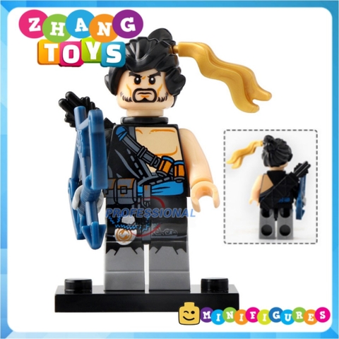 Xếp hình Over Watch D.Va Reinhardt Wihelm Jesse Mccree Reaper Soldier 76 Shimada Hanzo Mercy Lego Minifigures Xinh X0230