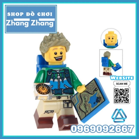 Đồ chơi xếp hình nhà thám hiểm leo núi Hiker Minifigures MG0005 MG9001
