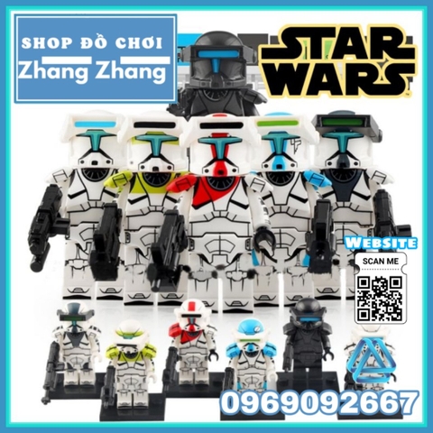 Xếp hình Star Wars Clone Commando chiến tranh giữa các vì sao Lego Minifigures Koruit KT1048