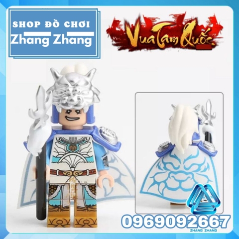 Xếp hình 12 nhân vật Tam Quốc Tào Tháo Quan Vũ Trương Phi Triệu Tử Long Lữ Bố Khổng Minh Lego Minifigures Decool 2030