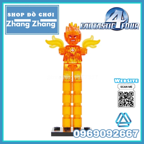 Xếp hình Fantastic The Thing Invisible Woman Human Torch Dr Doom Sue Storm Reed Richards Johnny Lego Minifigures SY288