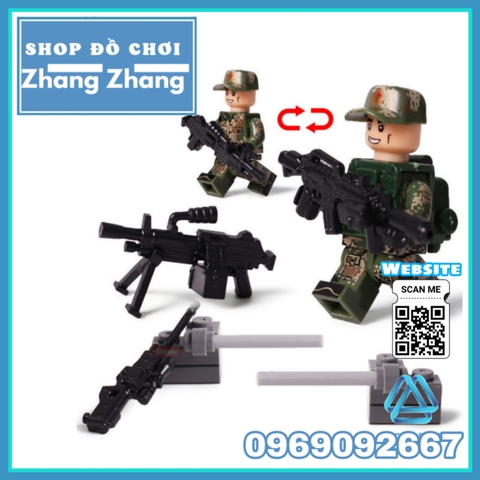 [LBK1] Xếp hình lính biệt kích rừng Lego Minifigures TBS Toys TBS17-22 0217 0222