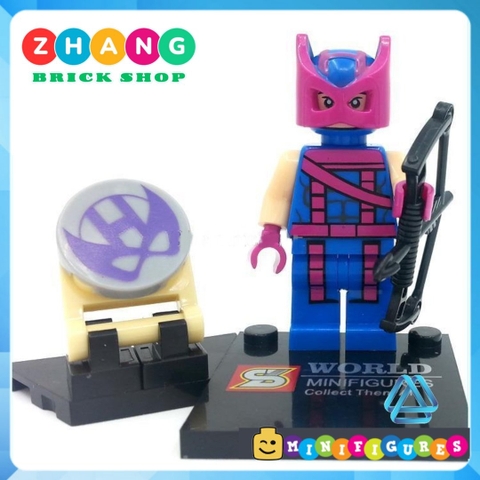 Xếp hình Hawkeye Galactus Robin Cyborg Jean Grey Deadpool Nova Marvel Siêu anh hùng Lego Minifigures Sy sy258