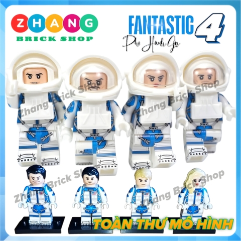 Đồ chơi lắp ráp Fantastic 4 phi hành gia Richards Susan Storm Johnny Storm Ben Grimm Minifigures G0147 Zhang Brick Shop