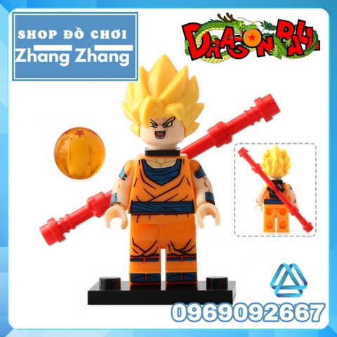 Xếp hình Dragon ball Gogeta - Vegeta - Xeno Goku - Vegeto Lego Minifigures XP021 025
