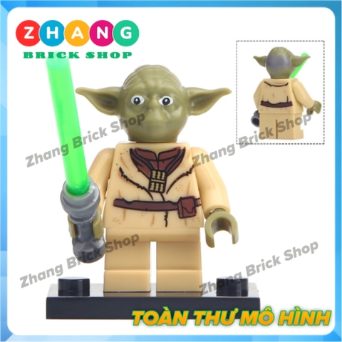 Đồ chơi Xếp hình Star Wars Skywalker - Han Solo - Yoda Admiral  - Rebellion - Sabine - Rose - Jabba Minifigures POGO PG8115