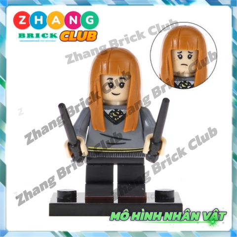 Xếp hình gồm Ron Weasley - Susan Bones - Harry Potter - Hermione Granger- Hagrid Lego Minifigures POGO PG8161