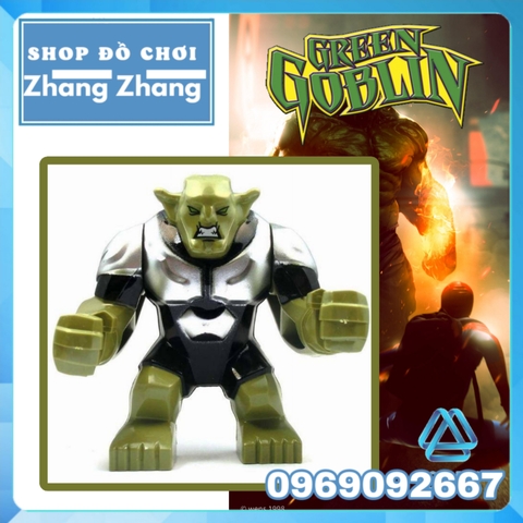 Xếp hình Green Goblin siêu quái nhân tội phạm Spider-Man BigFigures Lego Minifigures Decool 0183