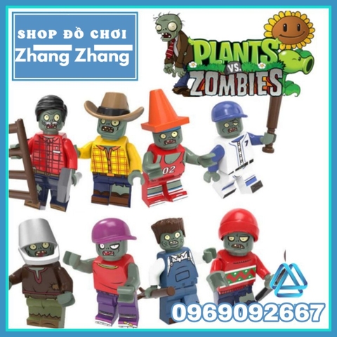 Xếp hình Plants Vs Zombies Lego Minifigures POGO PG8205