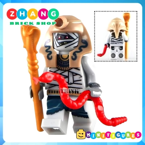Đồ chơi Xếp hình Thần Anubis và Pharaoh đại chiến xác ướp Ai Cập Mummy Minifigures KL9006
