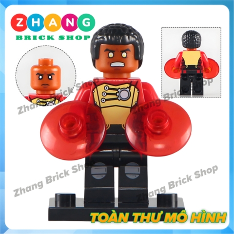 Xếp hình Flash & Shazam Green Lantern Fire Storm - Black Adam - Lobo - Scarecrow DC Comics Lego Minifigures Xinh X0153