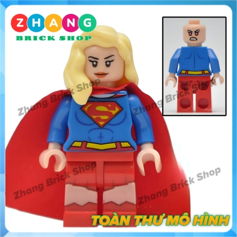 Mô hình nhân vật Superman Brainiac
SuperGirl Hawkman Cyborg Bizarro 0199 0200 Zhang Brick Shop